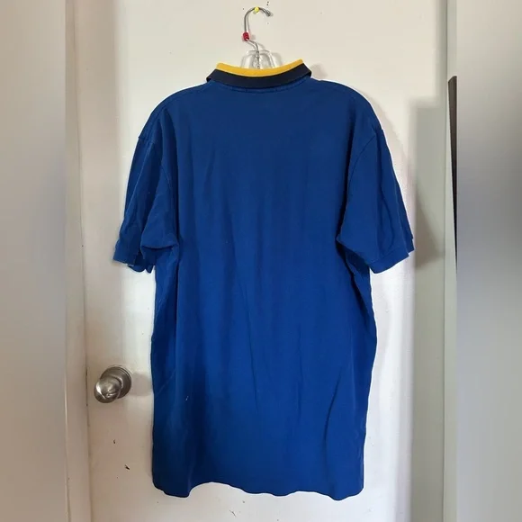 Ralph Lauren Men's Polo Shirt in Blue with Yellow Accents - Picture 4 of 4